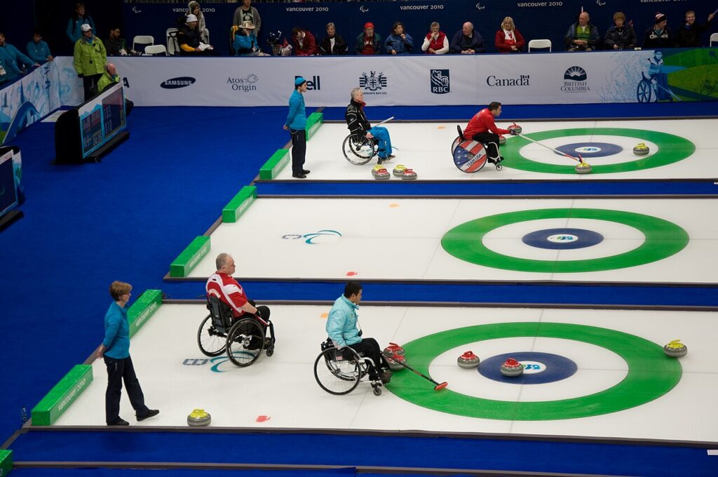 Medaillenrunde beim Rollstuhlcurling bei den Paralympics Vancouver 2010